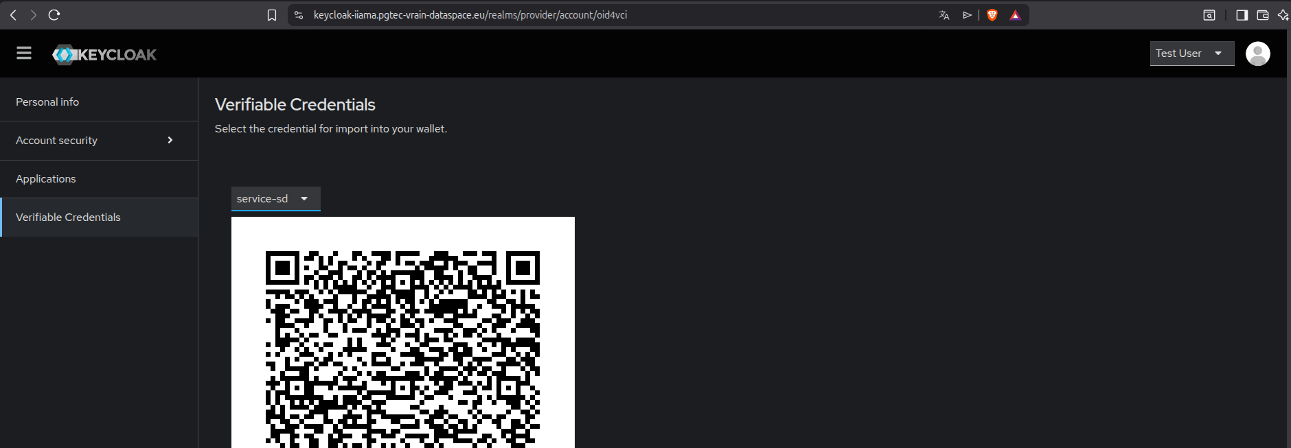 Keycloak - Service Credential